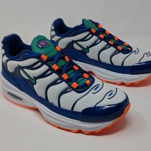 nike air max white blue orange